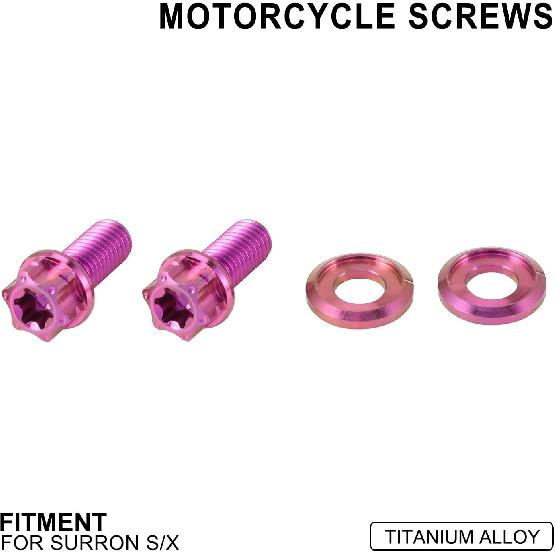 

Rear Fender Bolts Screws Fender Mud Guard Nuts Titanium Alloy Kit for Surron Sur Ron Light Bee X/S Electric Bike