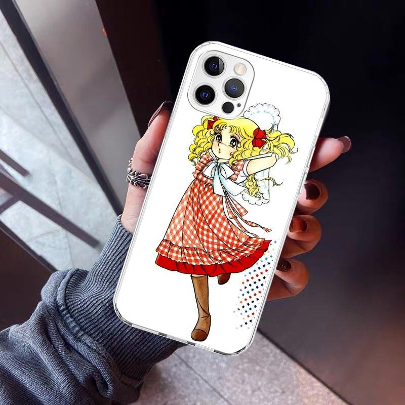 Anime Candy Phone Case For iPhone 17 Air 11 13 Mini 14 15 Plus 16 12 Pro Max 16E SE 7 8 Pattern Soft TPU Back Cover  17 Air 11 1