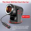 Hot Car Heater 12V/24V 130W Adjustable Heating Fan Air Blower Window Windshield Defrost Defogger Electric Heating Portable Fan