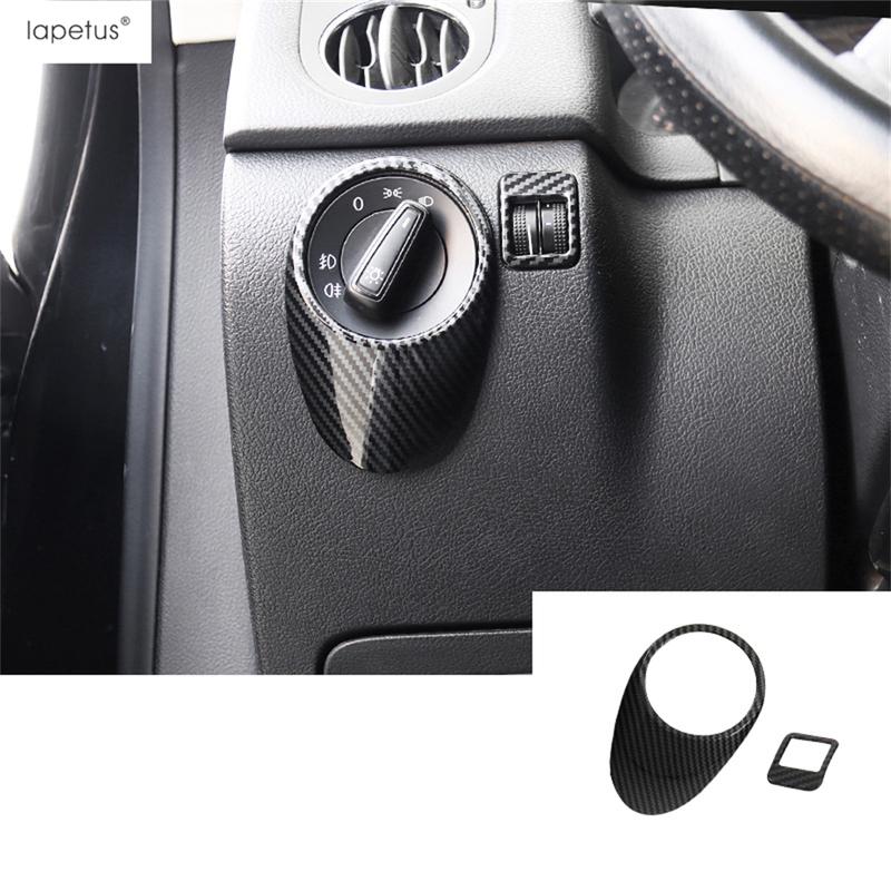 Car Head Light Lamp Control Switch Panel Decoration Cover Trim For Volkswagen VW Tiguan MK1 2008 - 2015 ABS Matte Accessories