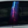 1PC/2PCS Cool Lightning Car Stickers DIY Car B-pillar Cover Scratches Waterproof Durable Decoration Auto PET Decals