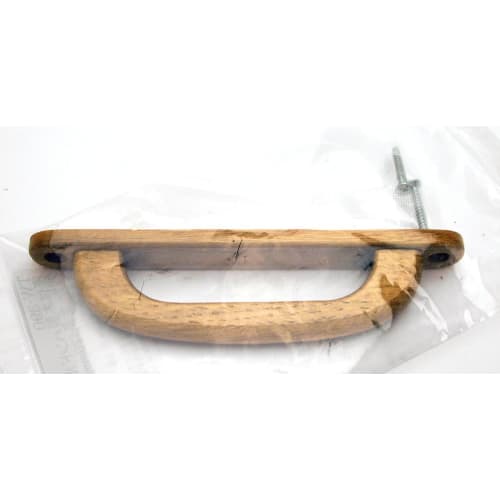 Waki Sangyo Wooden Handle with Seat, for Drawers, Doors, Furniture, Transparent, Total Length 120mm, TW-390