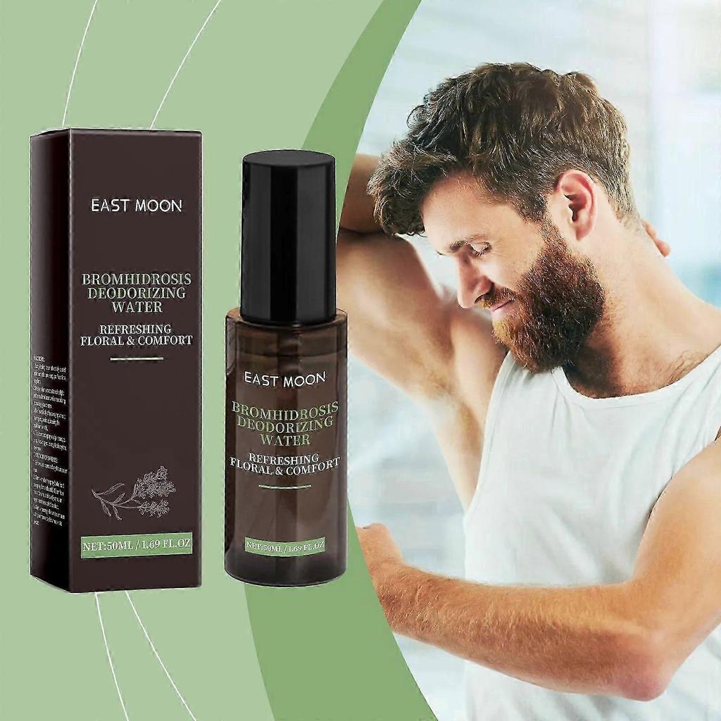 East Moon Men's Freshening Spray For Armpit Odor And Sweat Cleaning Natural Fragrance Care Spray