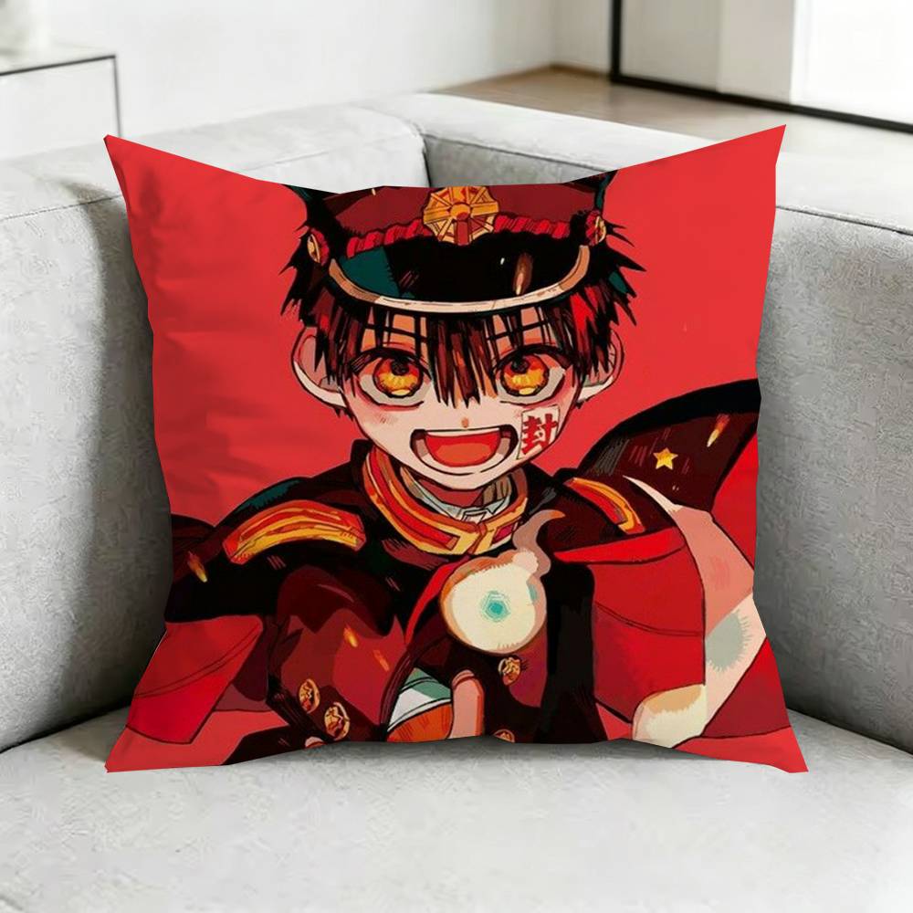 ToiletBound Hanakokun Manga Pillow Case Square DoubleSided Sofa Cushion Cover Bedroom Bedside Pillow Gift