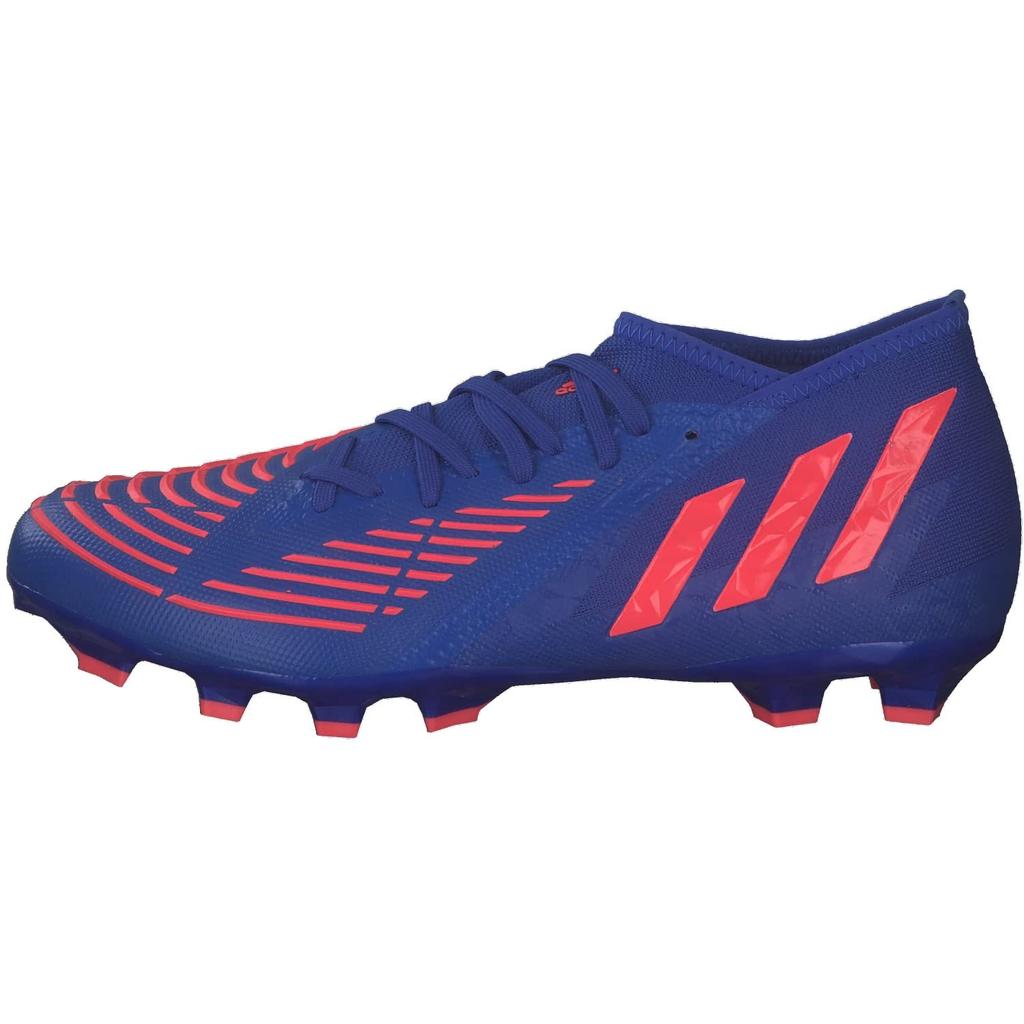 Adidas Predator Edge 2 Soccer Blue Size Worn by Takumi Minamino and Mana for Soil and Artificial Soil HG/AG Men's Cleats, Hi-Res Blue/Turbo/Hi-Res