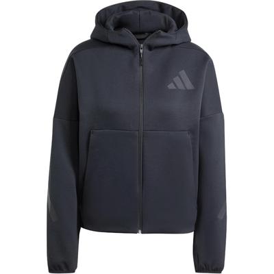 ZNE. True Healing Series FW24 Sportbekleidung Logo Uniform Wasserabweisende Kapuzenjacke mit langen Ärmeln Damenjacke Schwarz JE7848