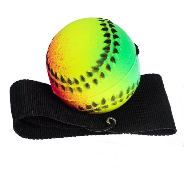Wrist Return Hand Ball Rubber Rebounds Ball With Rope Stress Relief Toy for Enhancing Grip Strength and Reducing Anxiety