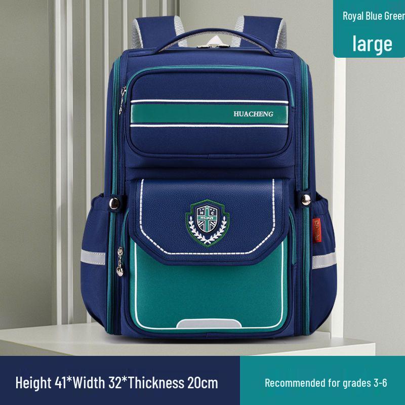 Rucksack mit großem Fassungsvermögen und Rückenschutz für Jungen und Mädchen der Klassen 1-6