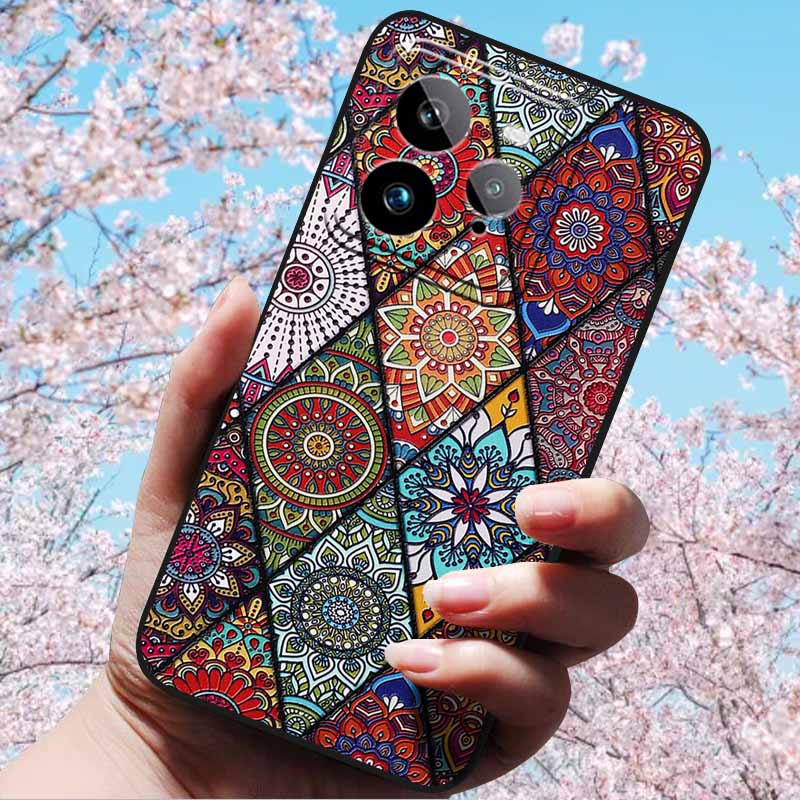 For Realme GT 7 Pro 5G 6.78"Case 3D Relief Soft Silicone Cover Retro Embossed for Realme GT 7 Pro Phone 3D Soft Protection Case