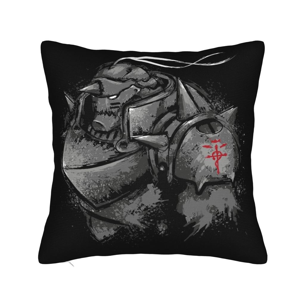 Fullmetal Alchemist Pillowcase Double-Sided Printing Cushion Cover Decorative Anime Pillow Case Cover Living Room 18''