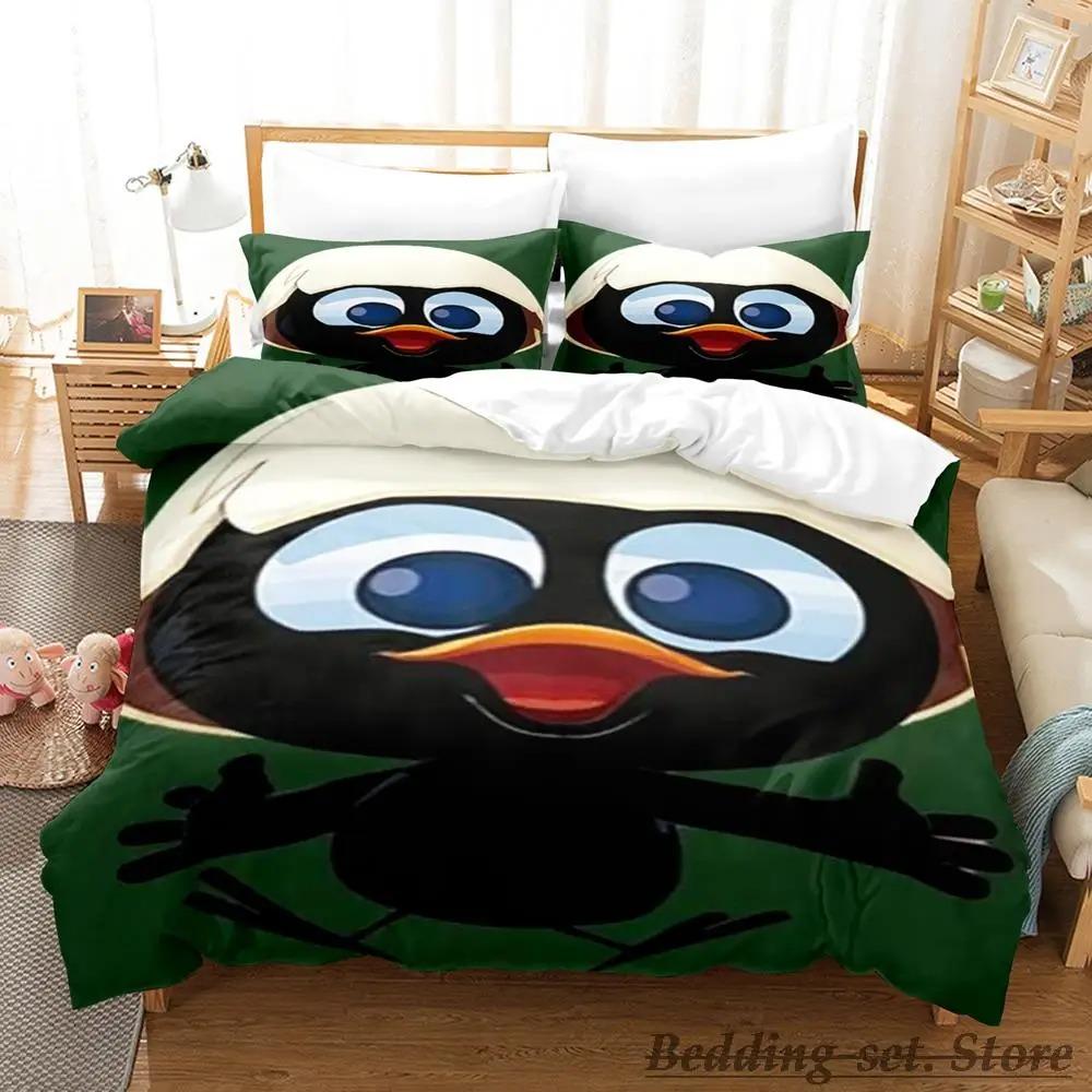 

Elegant Cozy Single Twin Full Queen King Cute Calimero Size Bed Aldult Kid Bedroom Duvetcover Sets 3d Anime Kawaii Quilt Comforter (quilt)-EU Single(135*200cm)3pcs