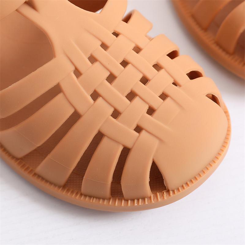 Sandale de vară pentru copii, fetițe, copii mici, moale, anti-alunecare, prințesă, pentru copii, bomboane, jeleu, pantofi de plajă, papuci romani casual pentru băieți