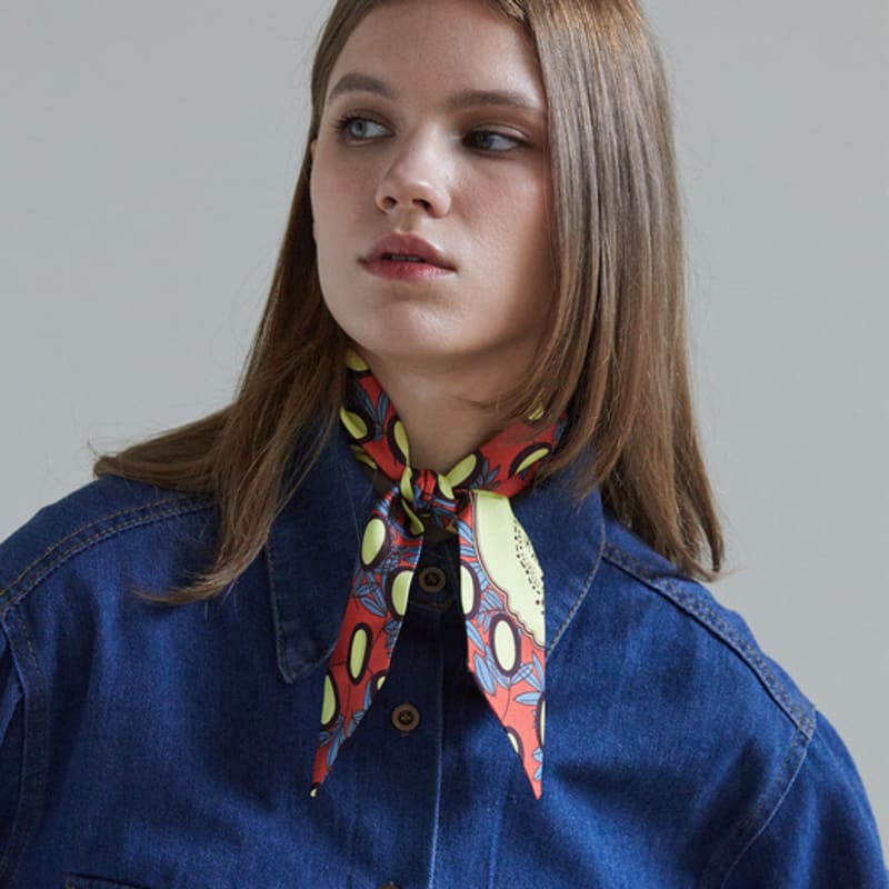 ANA MAISON New Jeans Twilly Silk Scarf [PMT-1412]