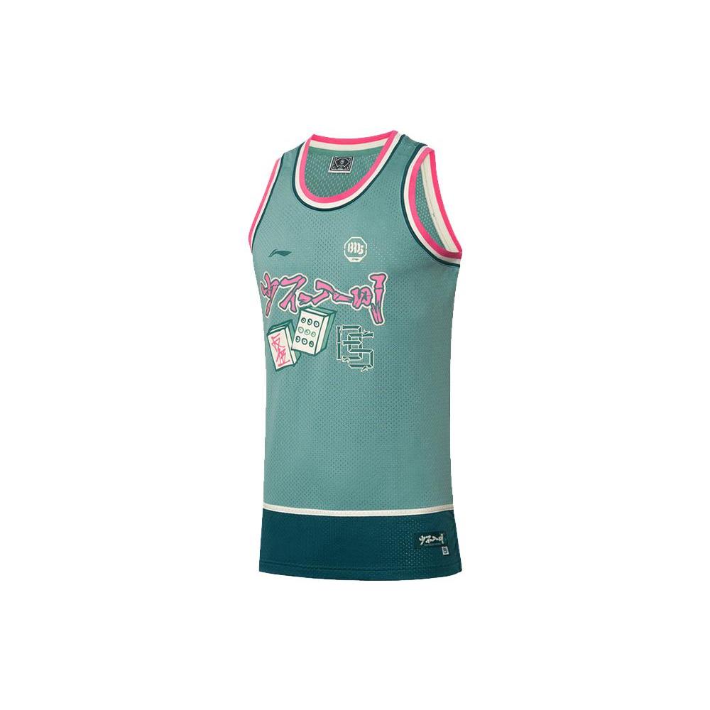 Li Ning Спортивная Коллекция Баскетбола Майка Мужская Бирюзово-Водяной Зеленый AAYR247-2 XL