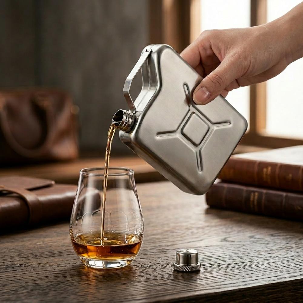 5oz Liquor Hip Flask Stainless Steel Alcohol Flask Portable Pocket Wine Bottle For Men