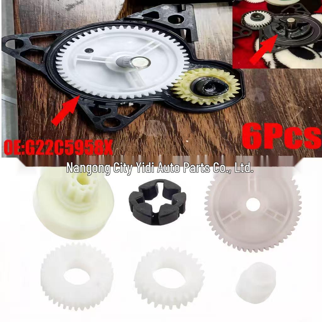 Mazda Window Regulator Motor Gear Set - 6-Piece Kit for Mazda 3, 5, CX-7, CX-9, RX-8