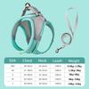 Soft mesh dog chest strap suitable for training walks adjustable dog vest suitable for small and medium-sized dogs and cats