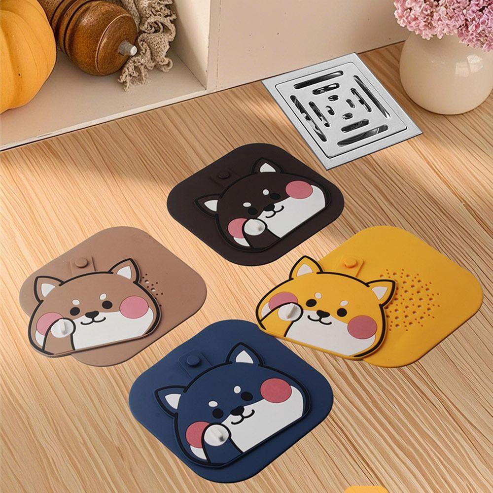 Reusable Sewer Floor Drain Cover Silicone Shower Drain Cover  for Kitchen Toilet