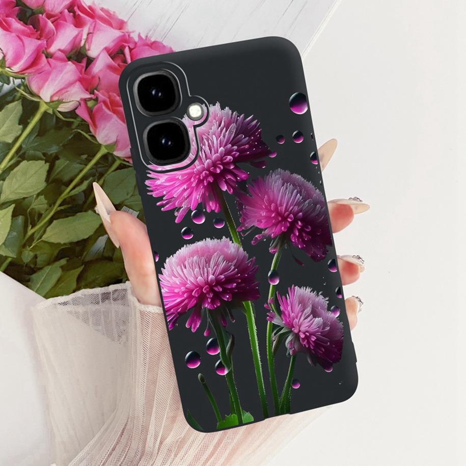 For Infinix Smart 10 2025 Case Popular Flower Bowknot Fundas Soft Black Silicone Cover For Infinix Smart10 X6725 Pop 10 4G Shell