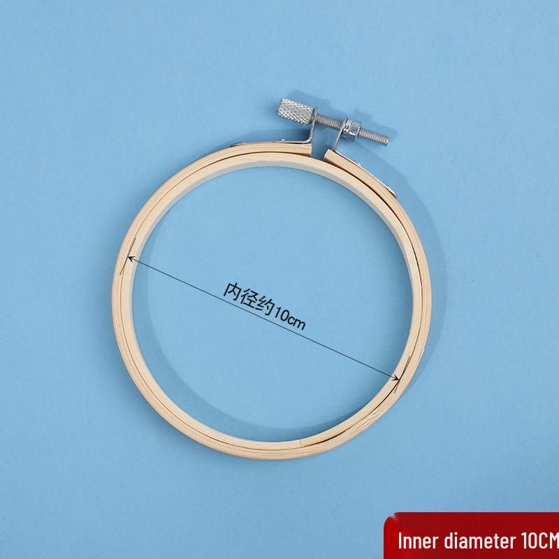Handmade DIY Cross-Stitch Round Moso Bamboo Embroidery Hoop Frame Holder