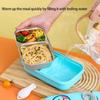 Children Small Insulated Meal Box with 304 Stainless Steel Construction Divided Sections Leak Proof Lunch Container HX6C