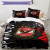 Ahly Football Club Printed Pattern Duvet Cover Set – Includes 1 Duvet Cover and 2 Matching Pillowcases Bedroom Decor Christmas Gifts