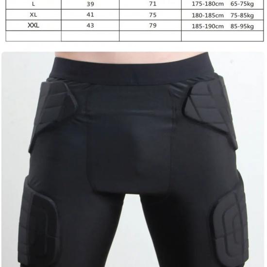Mens Padded Compression Shorts Protection Undershort Best for Basketball,Football,Hockey,Cycling,Ice Skating and Contact Sports