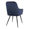 Hasse Dining Chair In Velvet, Blue.