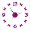 Fashionable and Minimalist Living Room DIY Mirror Wall Clock Creative Butterfly Home Decoration Crafts Clock