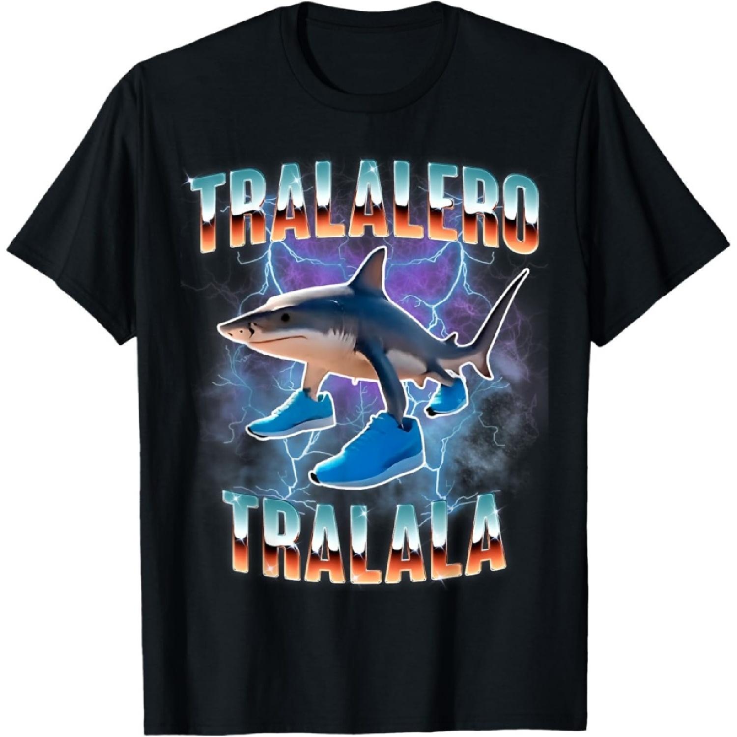 Tralalero Tralala Brainrot Italian Meme T-Shirt S