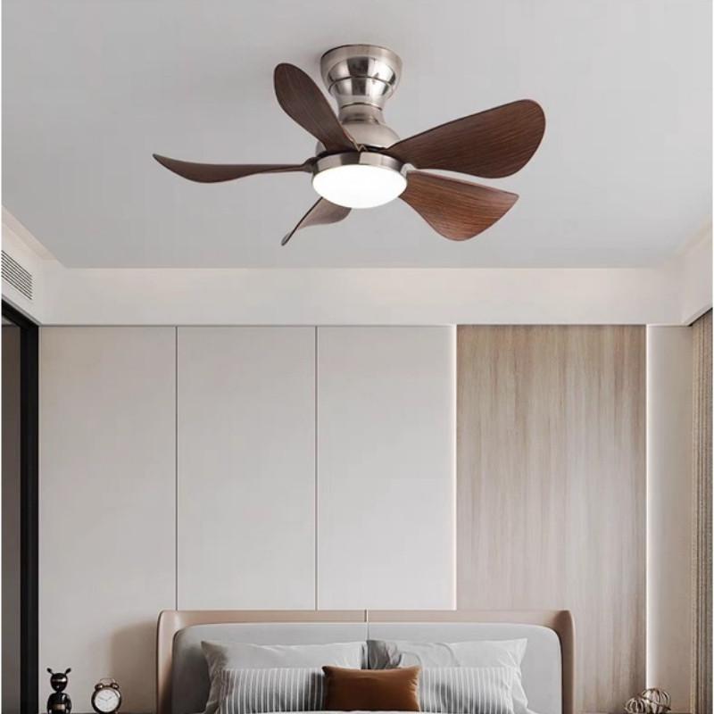 22/29 palcový minikoridor Smallhouse DC motorové stropní ventilátory s dálkovým ovládáním Niklový stropní ventilátor s LED světly Moderní