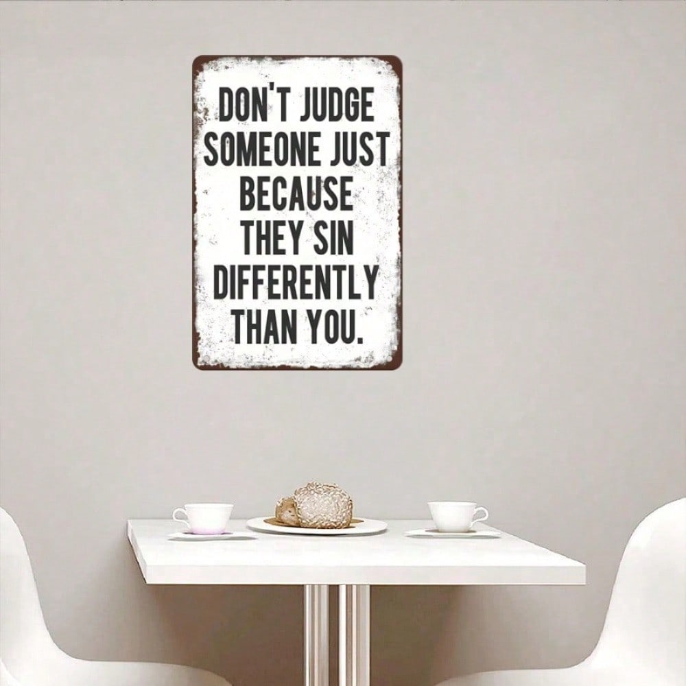 1pc Vintage Funny Metal Tin Sign Wall Decor for Home Bar Cafe Garage