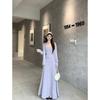 Elegant Autumn 2025 Women's Trendy Set: Strapless Pleated Vest, Long-Sleeved Cardigan, and High-Waisted Skirt