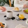 Knitted Cup Pads Handmade Crochet Halloween Coaster, 3D Bat Pumpkin Ghost Drink Mat Festive Coasters for Table Decor, Home Accessories Kitchen