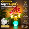Light Sensor Night Light Plug-in Bedside Night Lamp New LED Mushroom Night Light  Bedroom