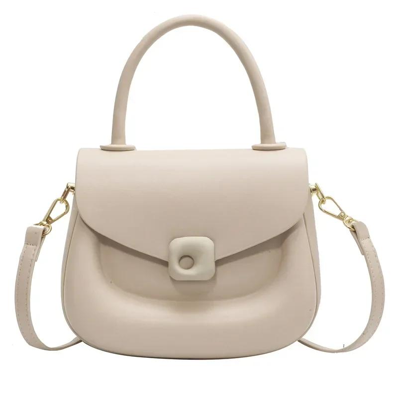 New Pluto crossbody bag customized smiling face handle bag designer versatile solid one shoulder bag