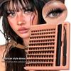 120Pcs Diy Lashes Extension Kit Fluffy Lash Clusters Set Individual Eyelashes With Bond Seal And Lash Tweezer Makeup At Home