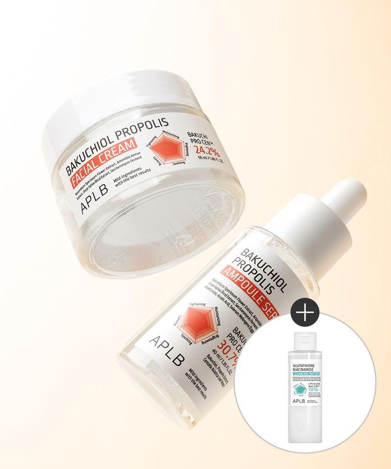 Bakuchiol Propolis Ampoule + Cream Set (Free Gift: 160ml Cleansing Water)