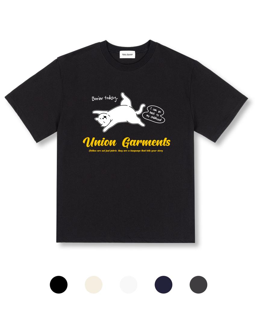UNION GARMENTS Boring Day Oversized Short Sleeve T-Shirt 5 Colors