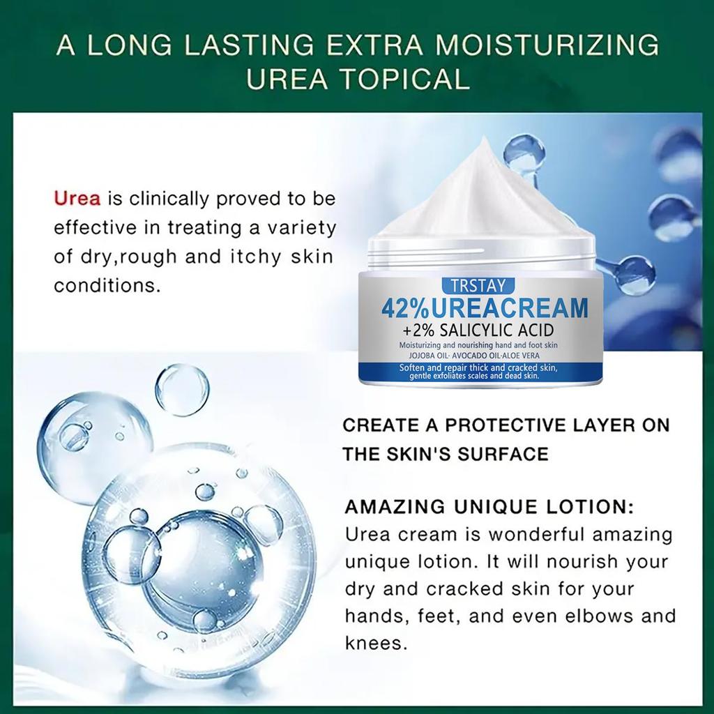 Salicylic Acid Urea Foot Moisturizer Brightens Skin Tone, Moisturizes, Lightens Dullness, and Firms Skin