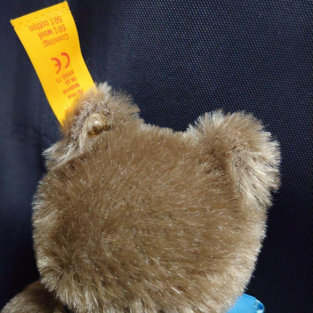 [USED] Excellent Condition Vintage Steiff Teddy Bear, Brown, Germany