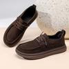 Crooked Head Leather Shoes Men's Autumn New Versatile Business Casual Leather Men's Shoes Platform