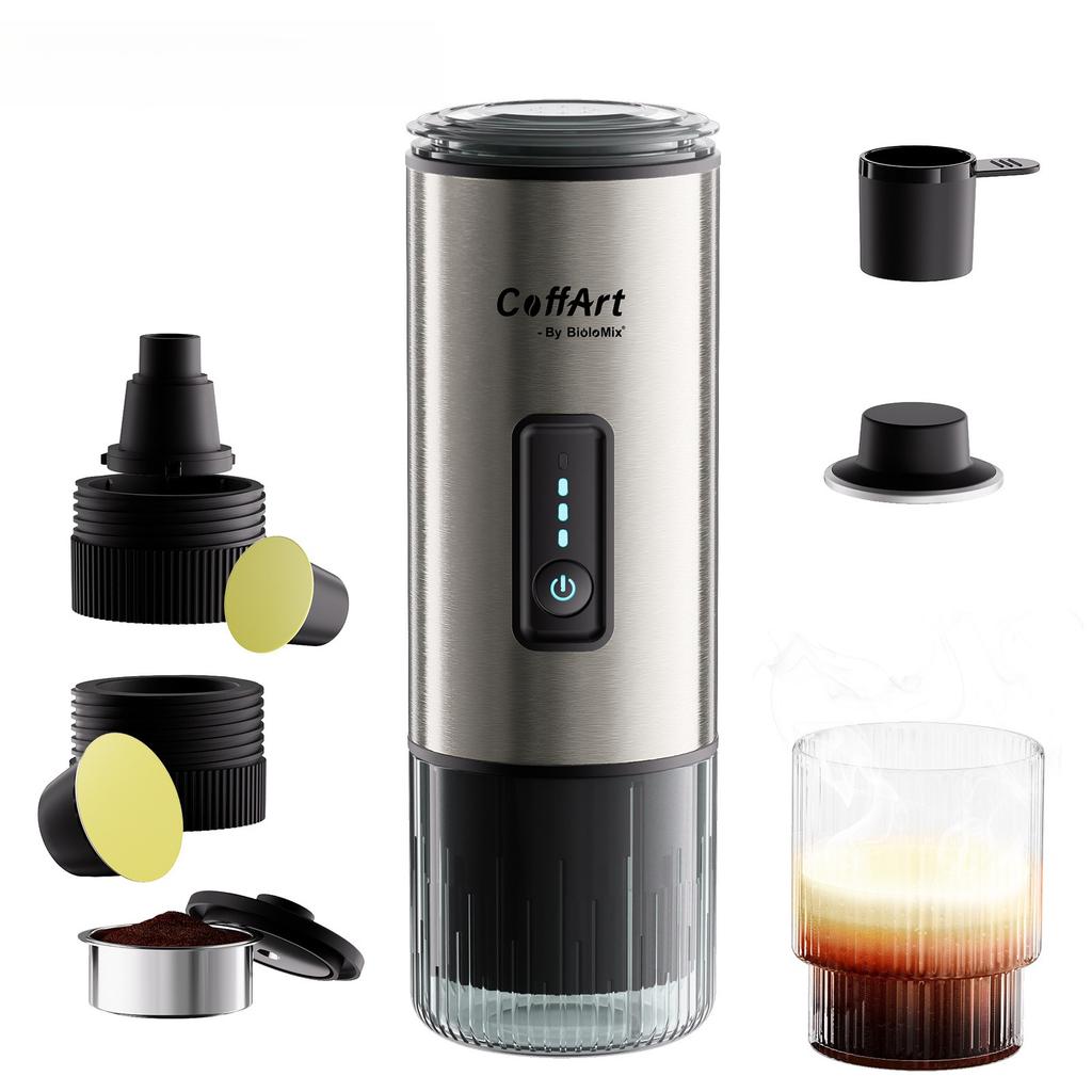 Wy-007 Portable Coffee Machine Hot and Cold Espresso Capsule Coffee Powder Three-in-one Car Office Camping