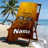 Custom Name Personalized RB Leipzig Print Beach Towel, for Trip Camping Beach Party Home Decor, Birthday Gift for Family & Friends