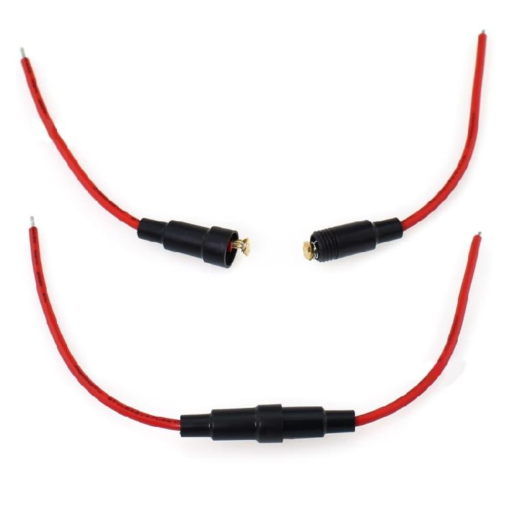 Pack of 10 Practical Inlines Fuses Holders 5x20mm Portable for Efficient Wiring In Home and Industrial Equipment
