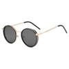 Sunglasses Women'S Trendy Round Metal Frame Sunglasses High-End Retro Sunglasses Men