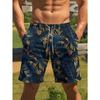 Leaf 3D Print Sport Quick-drying Breatha Men's Beach Shorts Outdoor Street Casual Fashion Beach Vacation Hawaiian Surfing Shorts