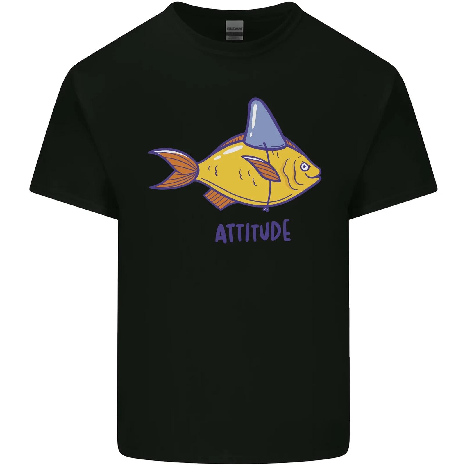Goldfish Attitude Great White Shark Wannabe Kids T-Shirt Childrens XL