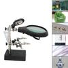 Soldeerbout Station Standaard Met Lasvergrootglas Klem Derde Hand Helpende Desktop Vergrootglas Soldeerreparatiegereedschap