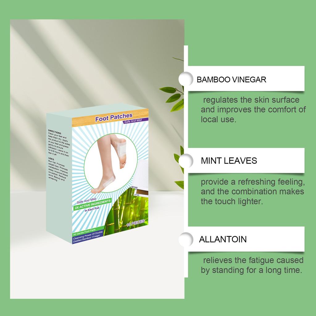 Herbal Foot Patches , Daily Care For Legs, Nourishing Feet, Body Foot Bath Beads 10 PIECES